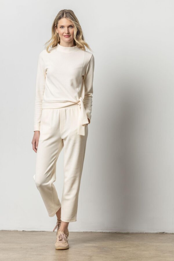 Tie Waist Mock Neck - Image 3