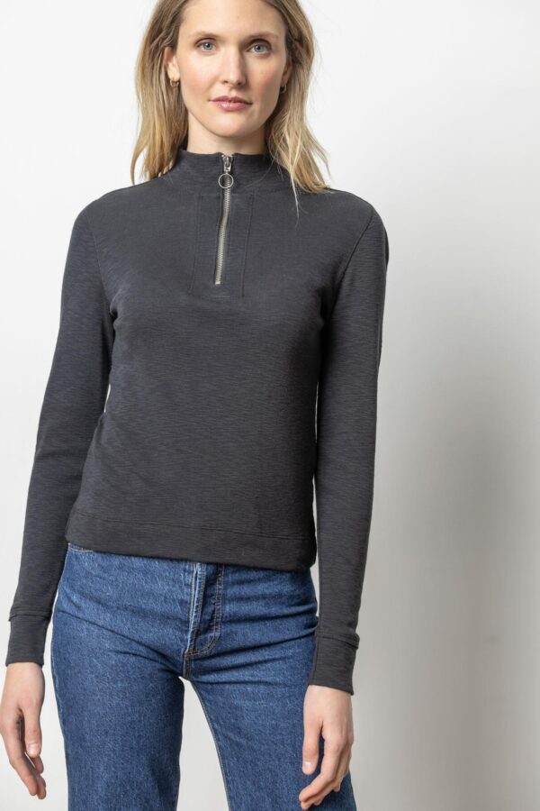 Zip Front Mock Neck - Image 2