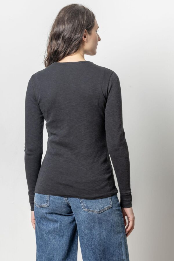 Long Sleeve Raw Edge Crew - Image 2