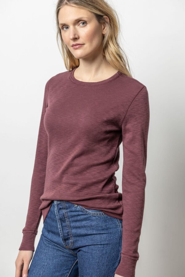 Long Sleeve Raw Edge Crew - Image 8