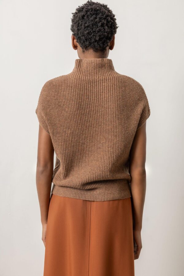 Ribbed Funnel Neck Sweater - Image 5
