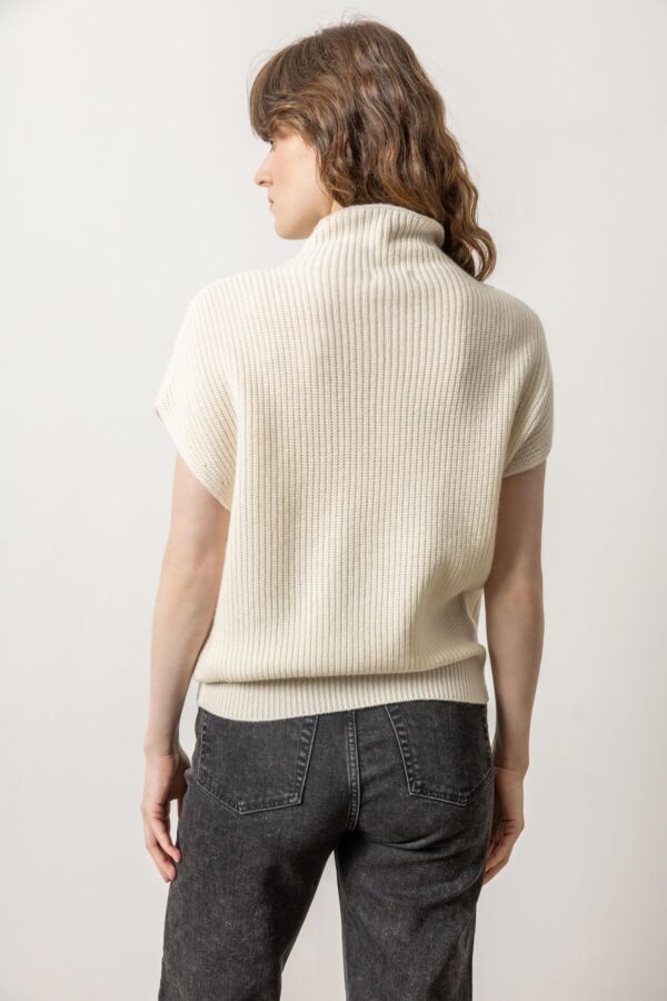 Ribbed Funnel Neck Sweater - Image 2