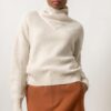 Ribbed Wrap Collar Sweater - Image 7