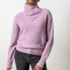 Ribbed Wrap Collar Sweater - Image 6