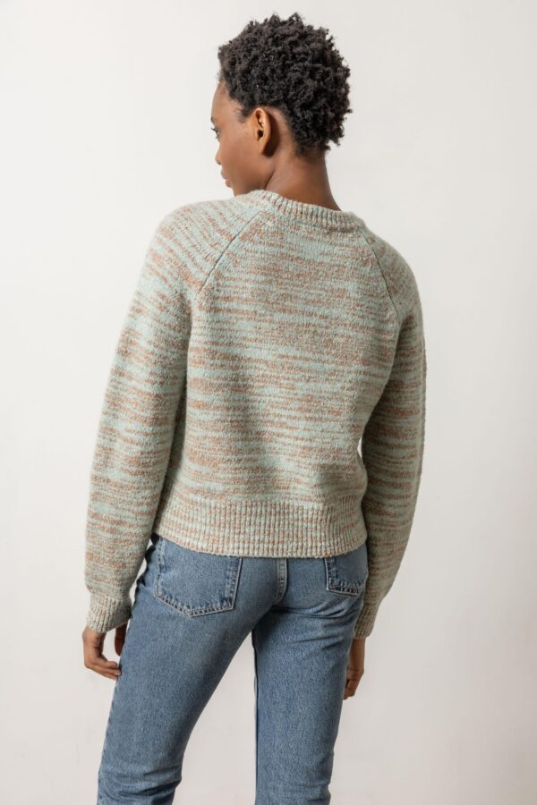 Ribbed Neck Raglan Sweater - Image 2