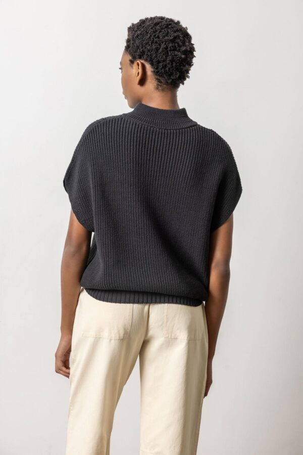 Half Zip Poncho Sweater - Image 5