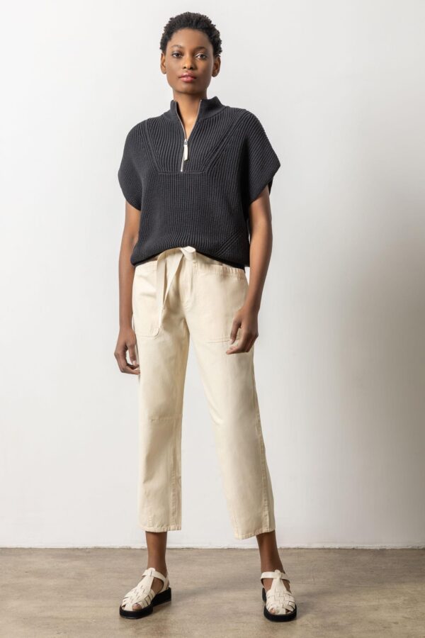 Half Zip Poncho Sweater - Image 6