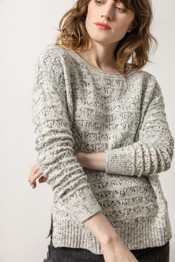 Pointelle Boatneck Sweater - Image 6