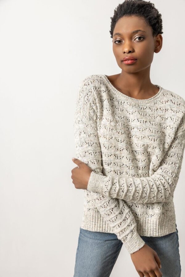 Pointelle Boatneck Sweater - Image 2