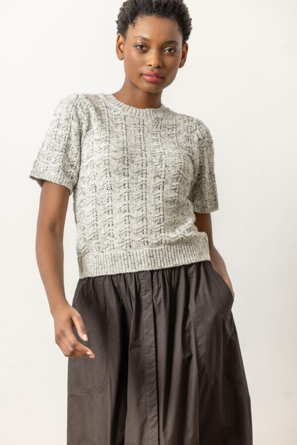 Short Sleeve Crewneck Sweater - Image 4