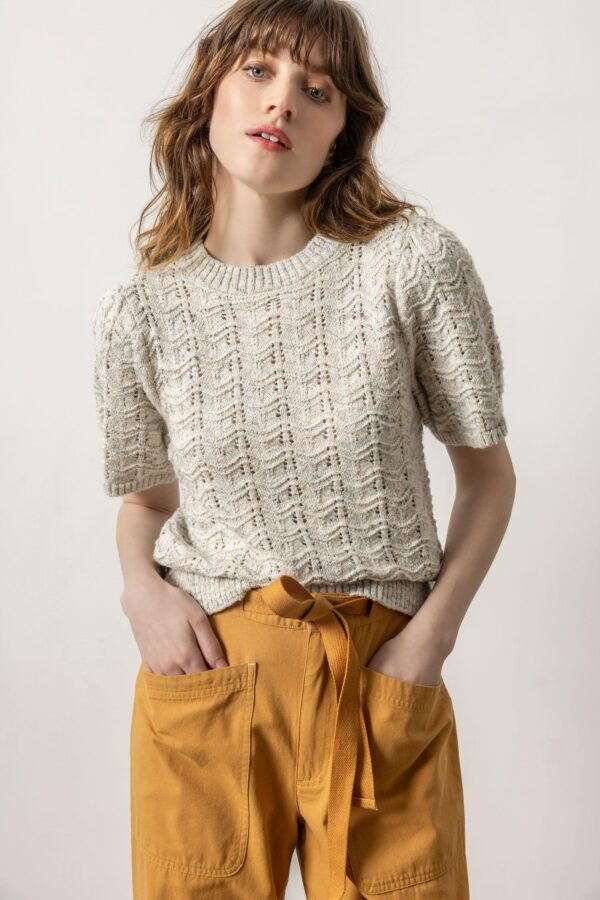 Short Sleeve Crewneck Sweater - Image 7