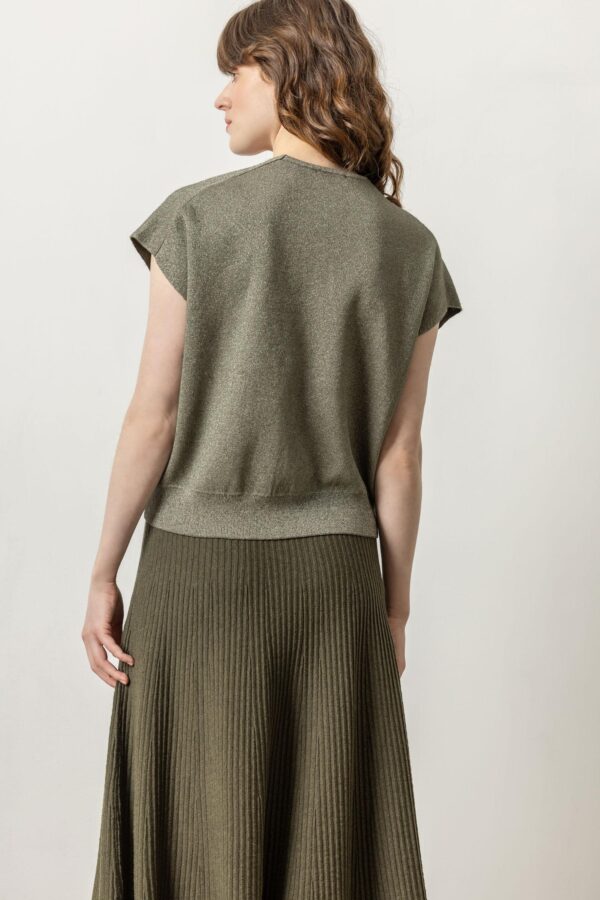 Metallic V-Neck Sweater - Image 7