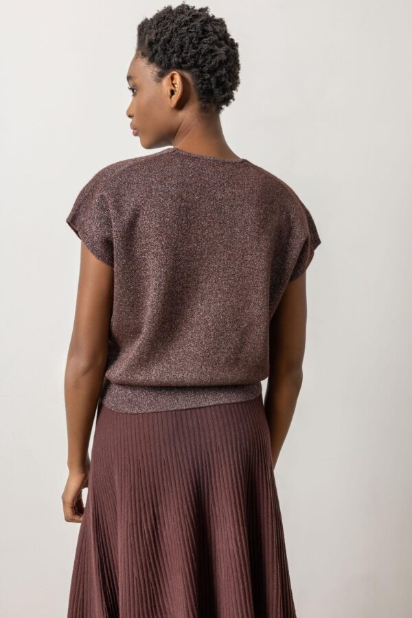 Metallic V-Neck Sweater - Image 13