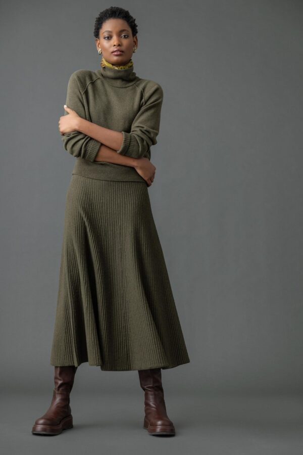 Flared Sweater Skirt - Image 5