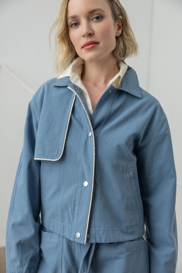 Contrast Trim Jacket - Image 4