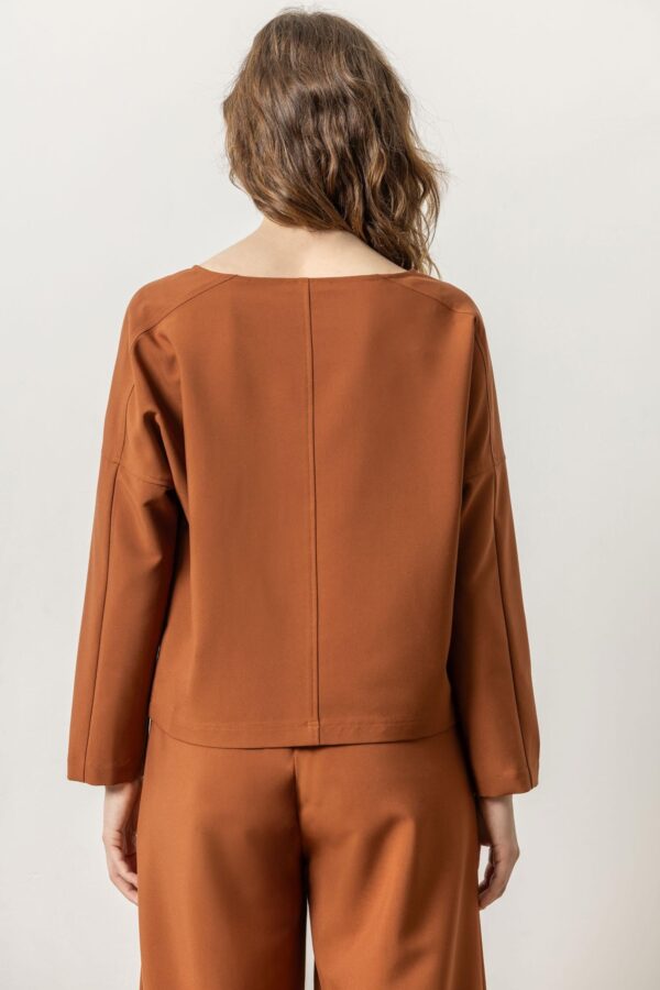 Zip Detail Seamed Top - Image 2