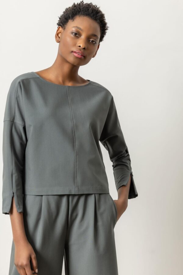 Zip Detail Seamed Top - Image 8