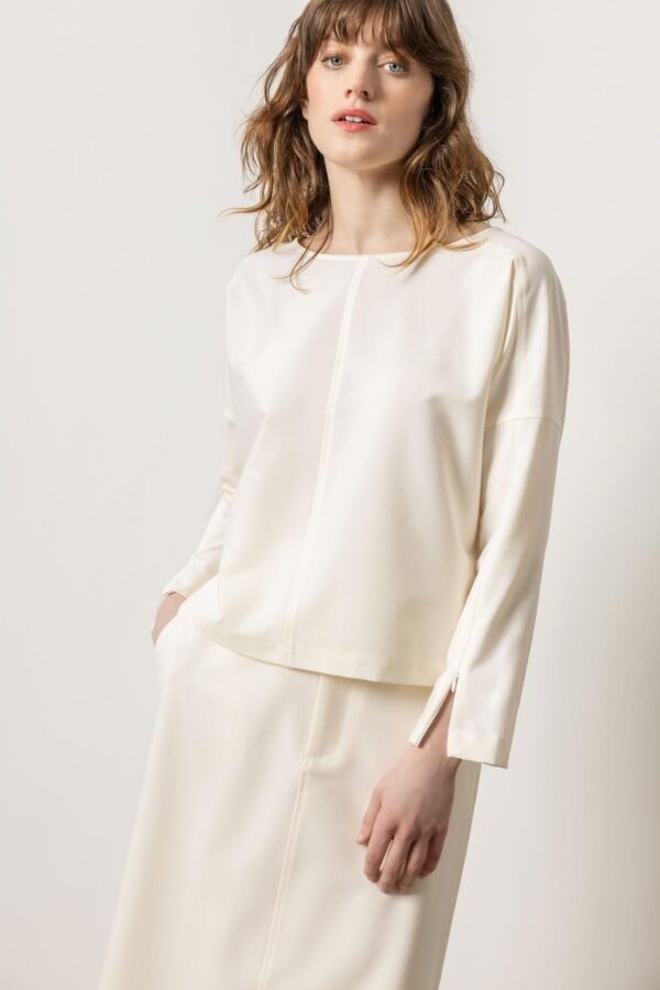 Zip Detail Seamed Top - Image 6