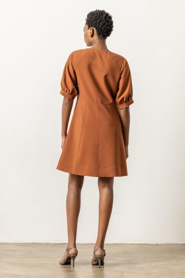 Zip Front Flared Dress - Image 7