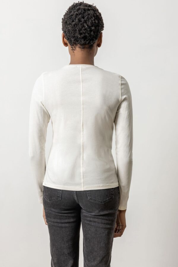 Long Sleeve Rolled Edge Crewneck - Image 6
