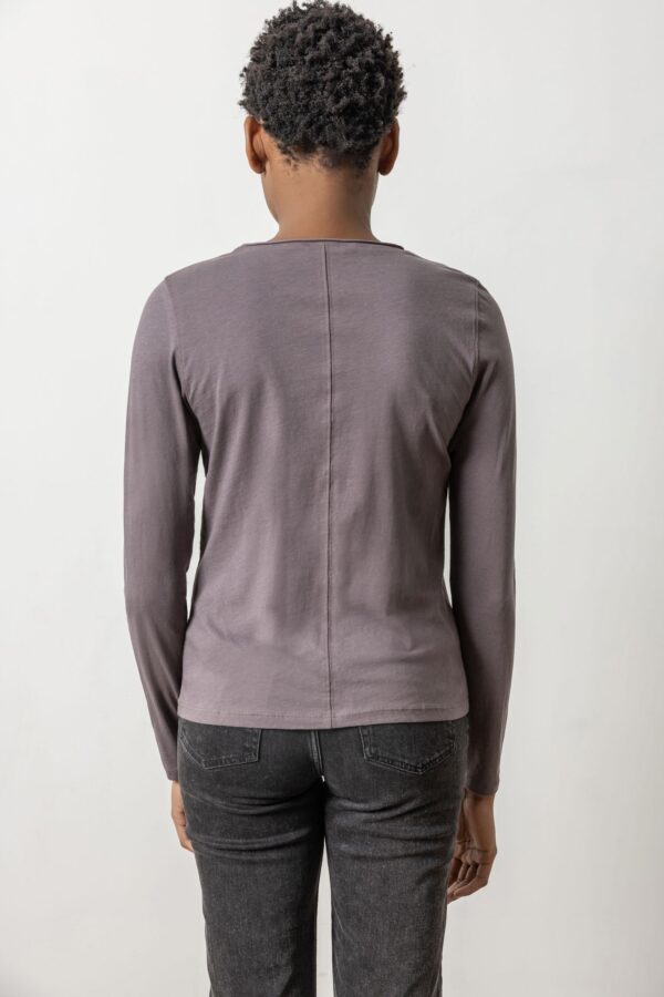 Long Sleeve Rolled Edge Crewneck - Image 8