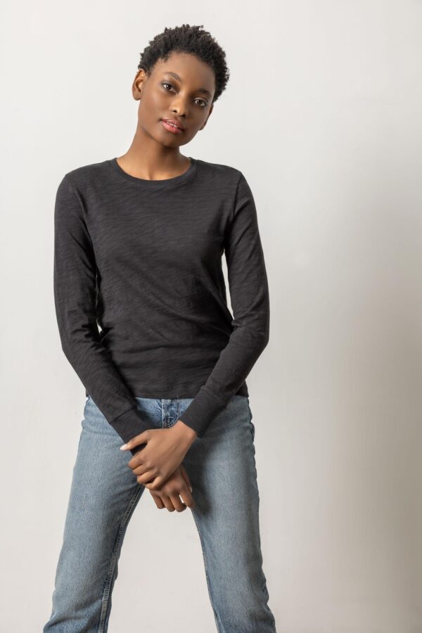 Long Sleeve Ribbed Cuff Crewneck - Image 8