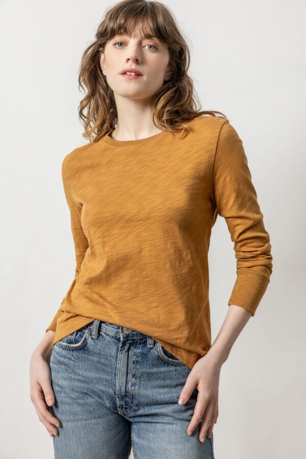 Long Sleeve Ribbed Cuff Crewneck - Image 10