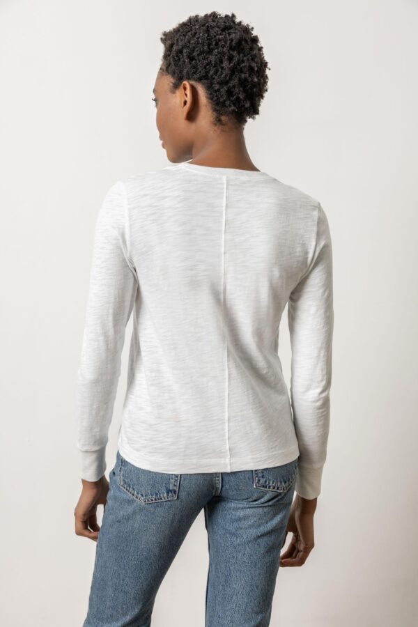 Long Sleeve Ribbed Cuff Crewneck - Image 4
