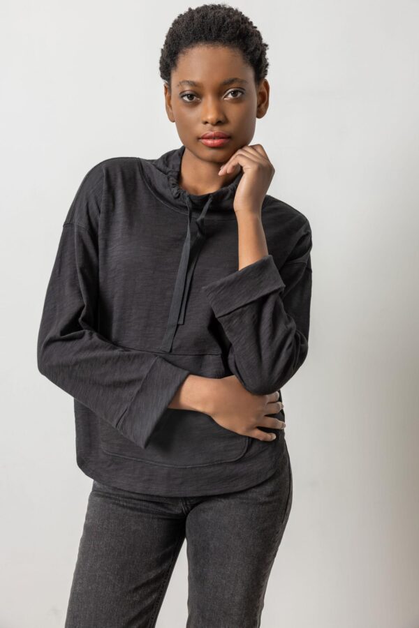 Drawstring Neck Pullover - Image 9