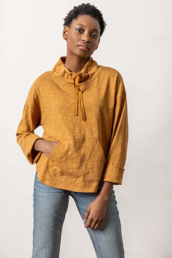 Drawstring Neck Pullover - Image 11