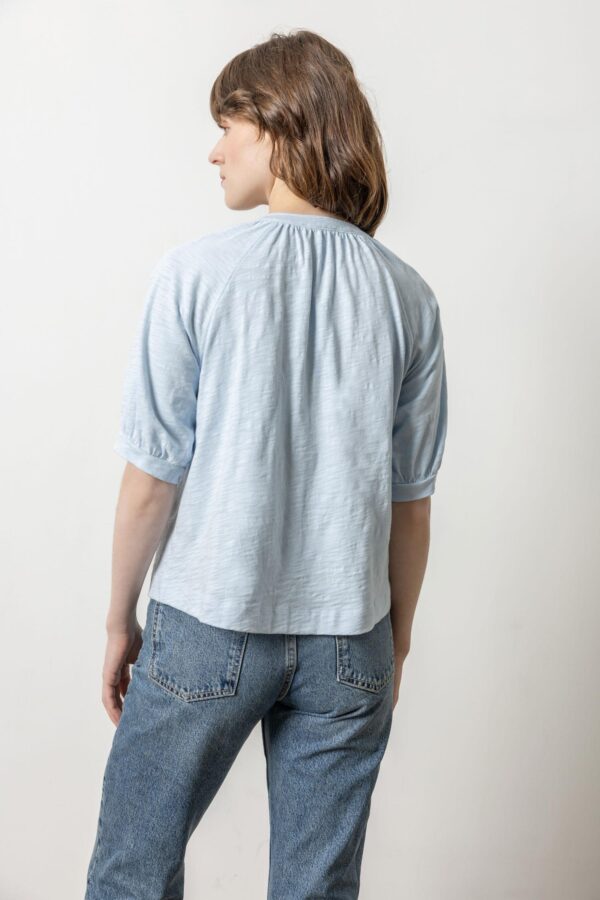 Shirred Split Neck Raglan - Image 8