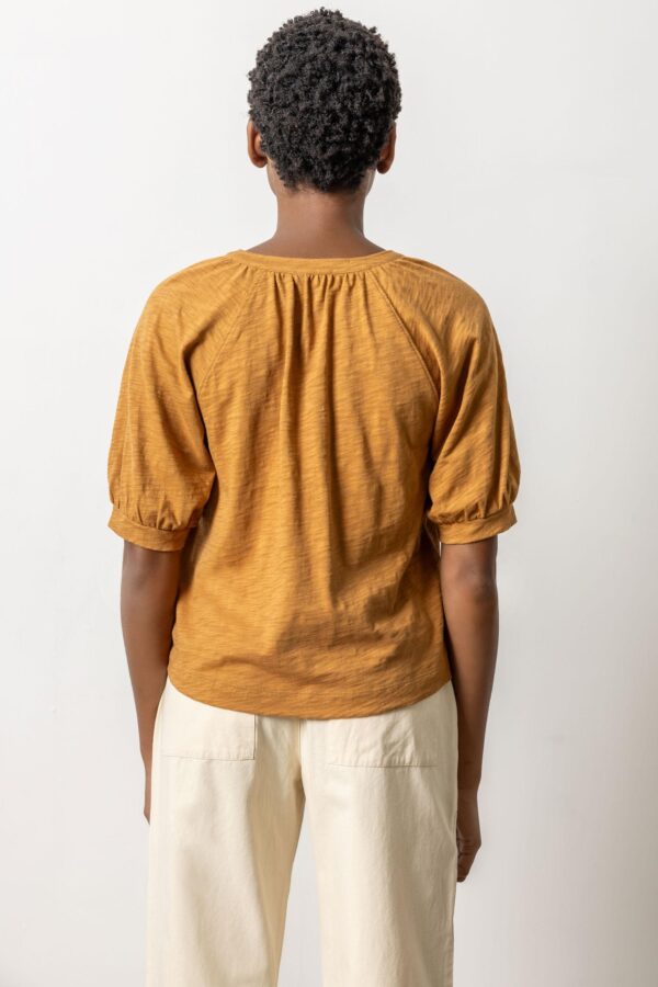 Shirred Split Neck Raglan - Image 11