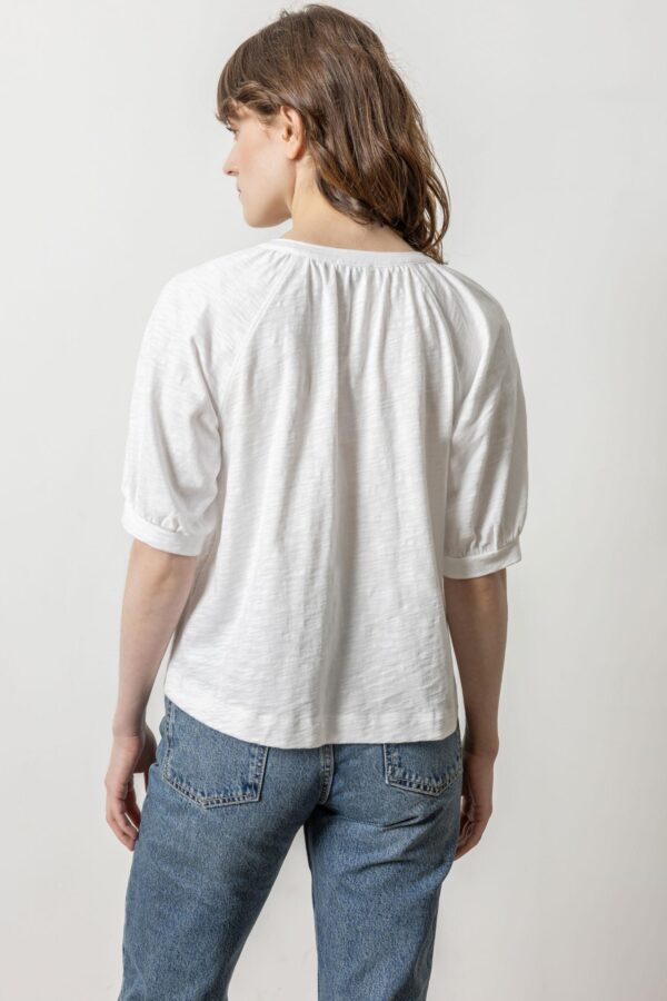 Shirred Split Neck Raglan - Image 13