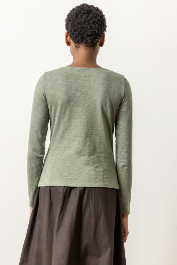 Long Sleeve Seamed Boatneck - Image 4
