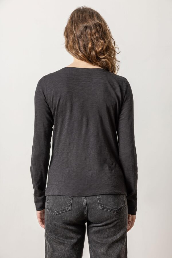 Long Sleeve Seamed Boatneck - Image 6