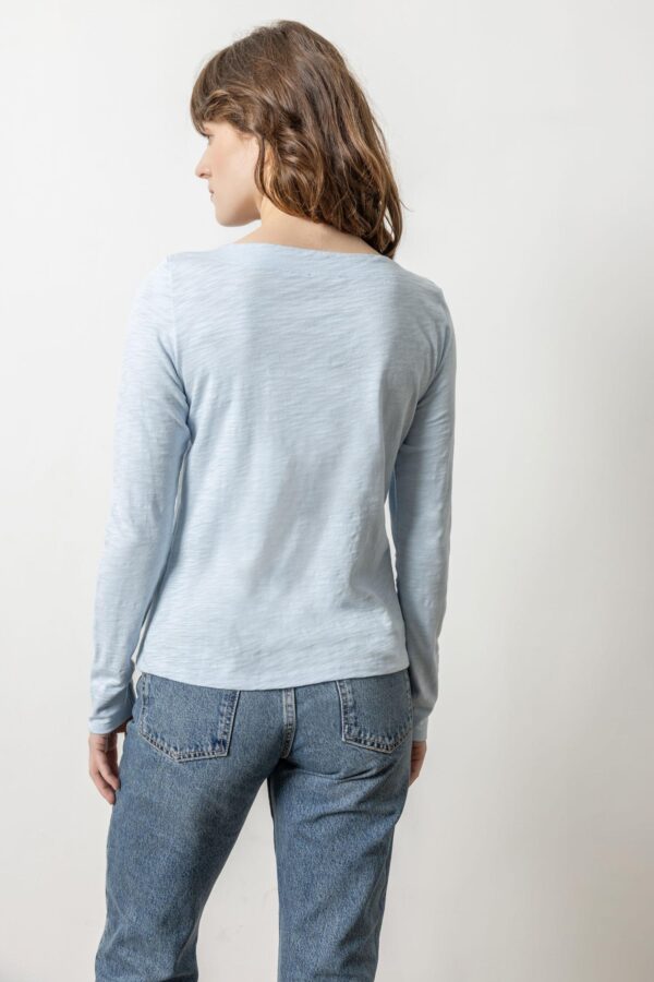 Long Sleeve Seamed Boatneck - Image 8