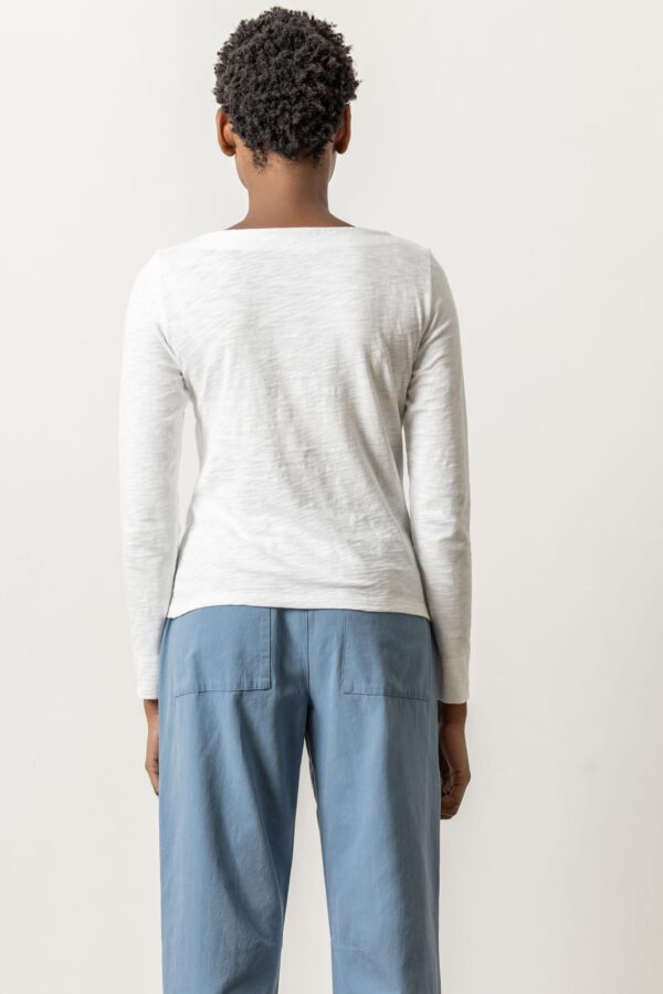 Long Sleeve Seamed Boatneck - Image 10