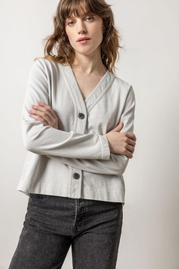 Mixed Media Cardigan - Image 2