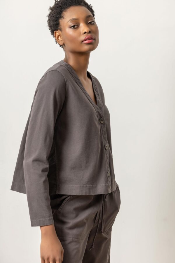 Mixed Media Cardigan - Image 4