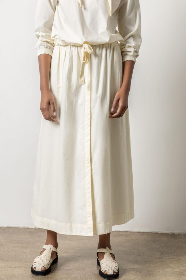 Poplin Button Front Skirt - Image 13