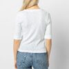 Cuffed Elbow Sleeve V-Neck
