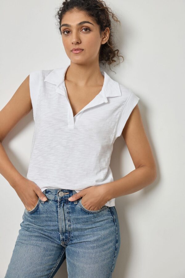 Cap Sleeve Polo - Image 9