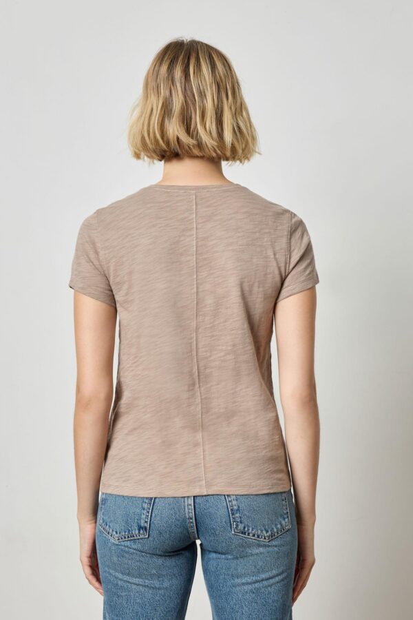 Short Sleeve Back Seam V-Neck - Image 14