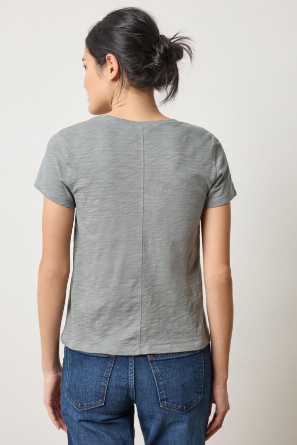 Short Sleeve Back Seam V-Neck - Image 16
