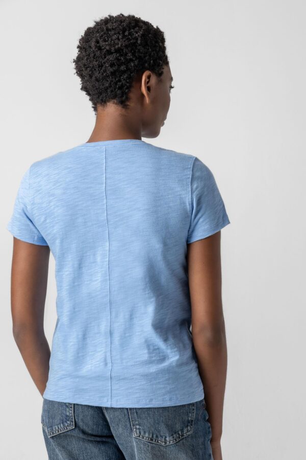 Short Sleeve Back Seam V-Neck - Image 18