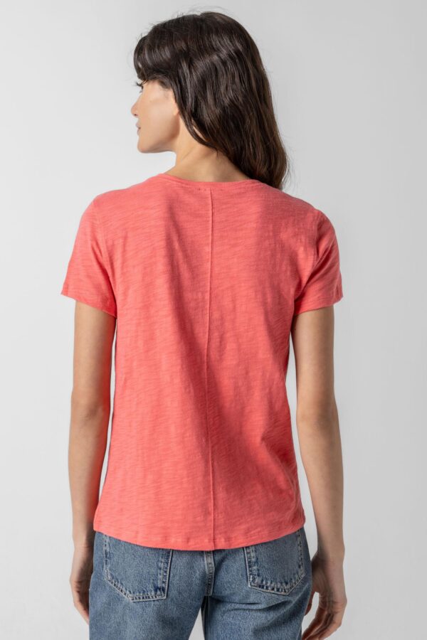 Short Sleeve Back Seam V-Neck - Image 22