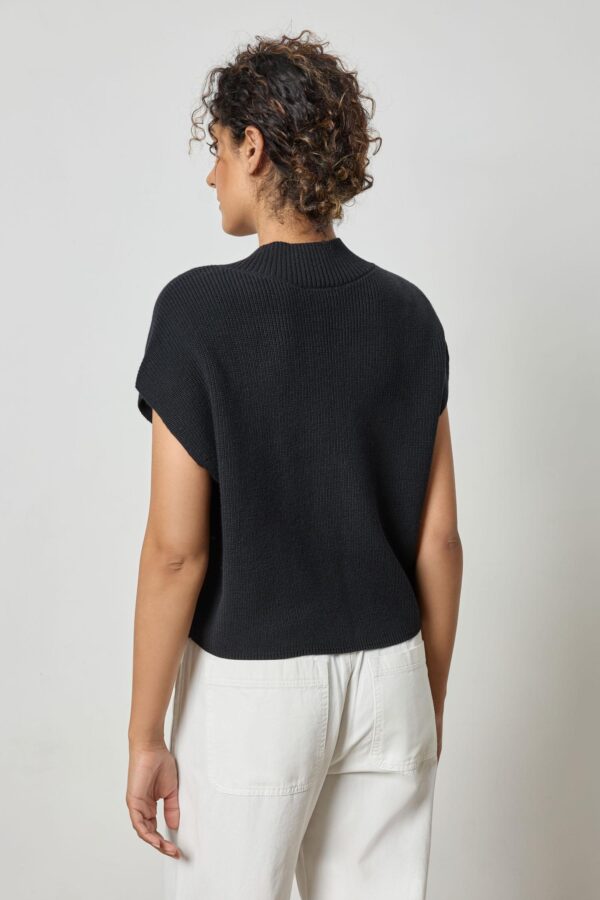 Wide Trim V-Neck Sweater - Image 3