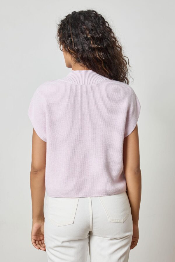 Wide Trim V-Neck Sweater - Image 5