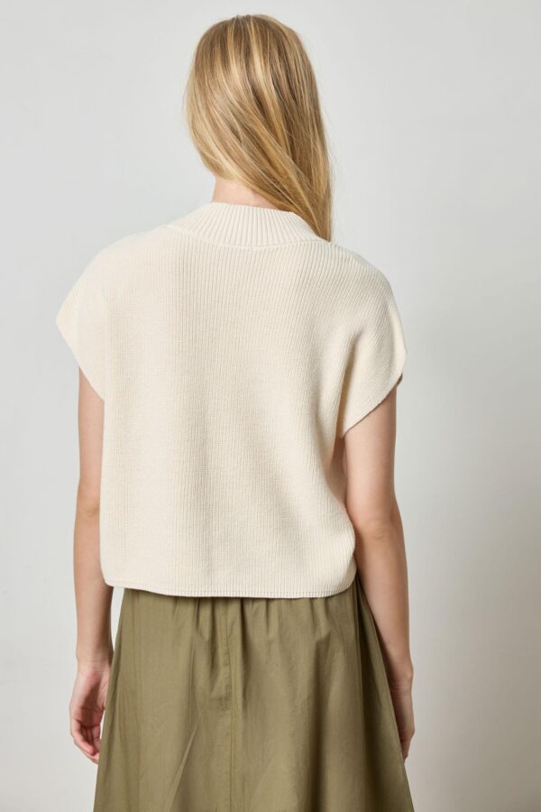 Wide Trim V-Neck Sweater - Image 9