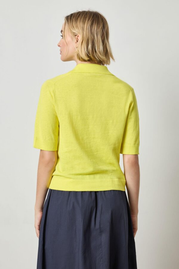 Elbow Sleeve Polo Sweater - Image 2